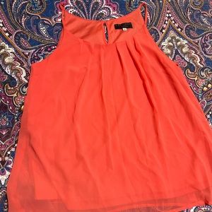 Coral XL sheer spaghetti strap top